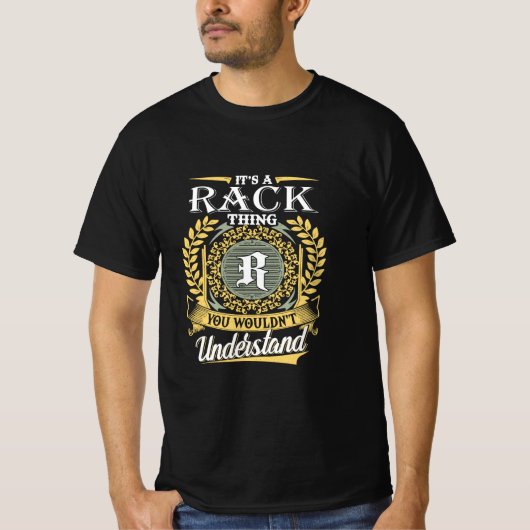 理解できないラック型のアイテム Tシャツ (正面)