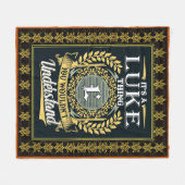 理解できないルークなものだ フリースブランケット (正面(横))