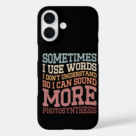 理解できない単語を使うことがある面白Tシャツ Case-Mate iPhoneケース (裏面)
