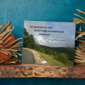 理解についてのヘンリー・デイビッド・ソローによる引用文。 フォトプラーク (側面)