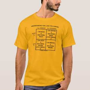 理解のタイプIおよびタイプIIの間違いの統計量 Tシャツ