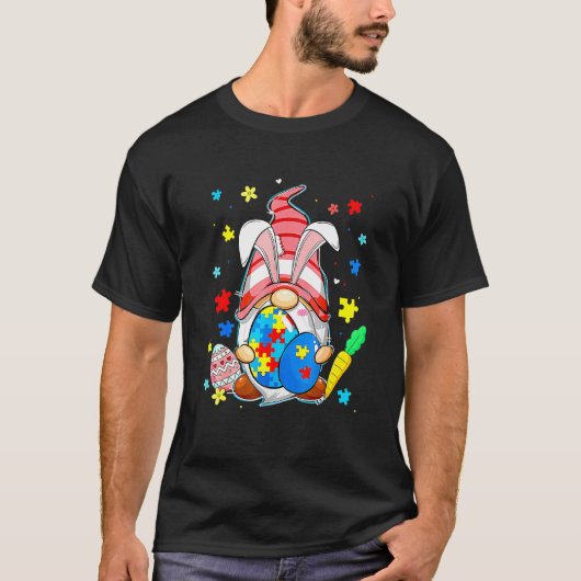 理解を受け入れ 愛するノーム 自閉症啓発イースター Tシャツ (正面)