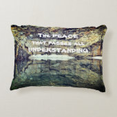 理解を超える平和感動的 アクセントクッション (裏面)