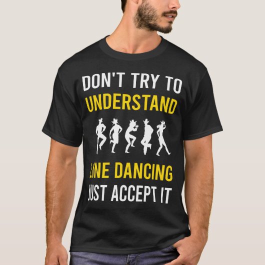 理解ライン踊りダンスダンサー Tシャツ (正面)