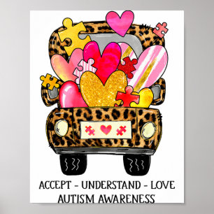 理解 愛 自閉症 Awareness サポート バ ポスター