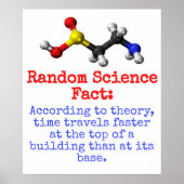 理論に従って時間がより速く移動 – 科学 ポスター (正面)