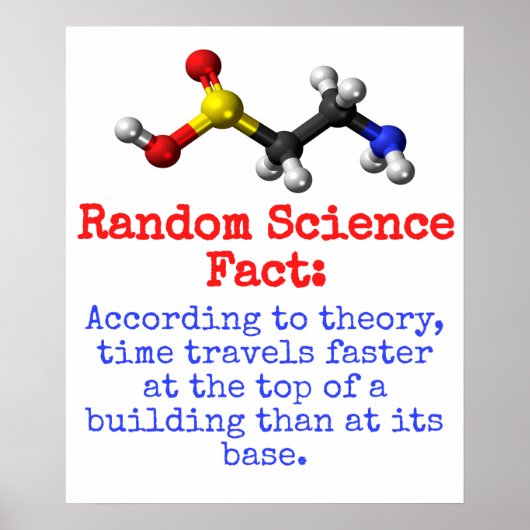 理論に従って時間がより速く移動 – 科学 ポスター (正面)