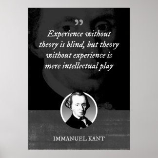 理論のない経験は盲目だ ポスター