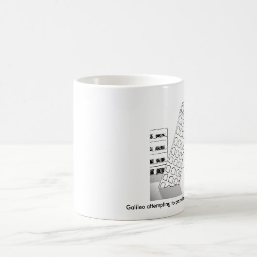 理論の…マグを証明するように試みているガリレオ コーヒーマグカップ (中央)