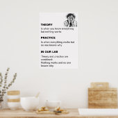 理論パーソナライズされた実践用ポスター ポスター (キッチン)