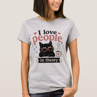 理論上は人を愛している Tシャツ