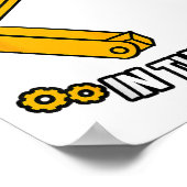 理論Tシャツロボティクスエンジニアで動作する必要がある ポスター (角)