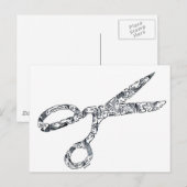 理髪入り鋏 ポストカード (正面/裏面)