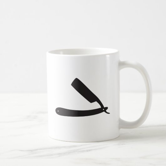 理髪店かみそり コーヒーマグカップ (右)