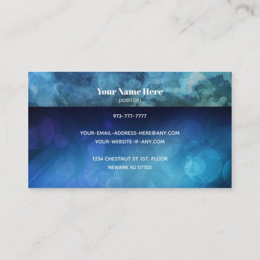 理髪店のスローガンの名刺 名刺 (裏面)