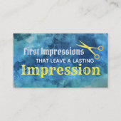 理髪店のスローガンの名刺 名刺 (正面)