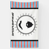 理髪店のテンプレート 横断幕 (縦)