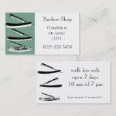 理髪店のテーマの名刺 名刺 (正面/裏面)