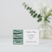 理髪店のテーマの名刺 名刺 (スタンド正面)