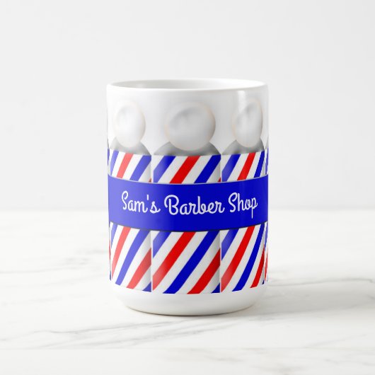 理髪店のポーランド人のマグ-あなたの名前を個人化して下さい コーヒーマグカップ (中央)