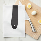 理髪店の剃刀 キッチンタオル (四つ折り)