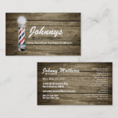 理髪店の名刺 名刺 (正面/裏面)