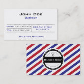 理髪店の名刺 名刺 (正面/裏面)