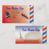 理髪店の名刺 名刺 (正面/裏面)