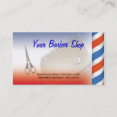 理髪店の名刺 名刺 (裏面)