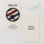 理髪店の名刺 名刺 (正面/裏面)