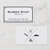 理髪店の名刺 名刺 (正面/裏面)