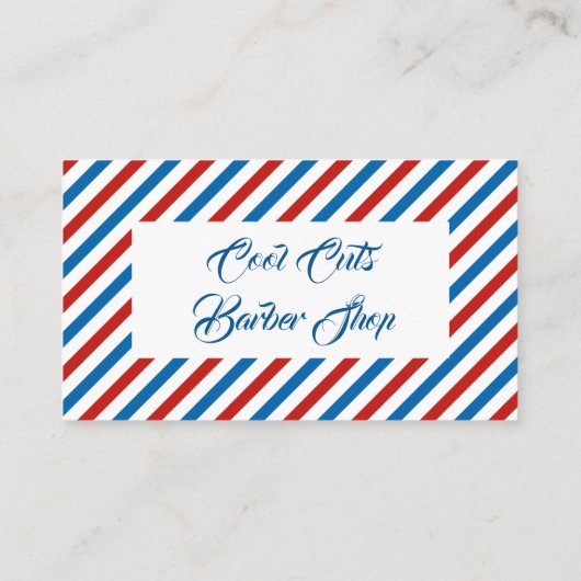 理髪店の名刺 名刺 (裏面)