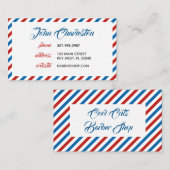 理髪店の名刺 名刺 (正面/裏面)