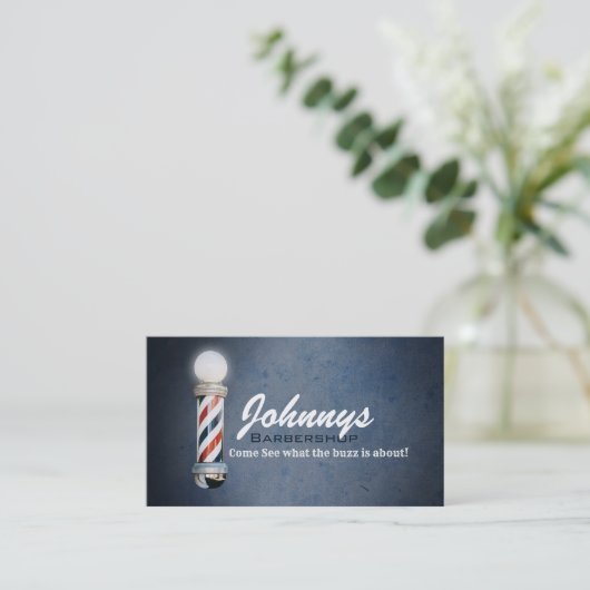 理髪店の名刺 名刺 (スタンド正面)