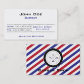 理髪店の名刺 名刺 (正面/裏面)