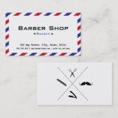 理髪店の名刺 名刺 (正面/裏面)