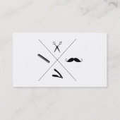 理髪店の名刺 名刺 (裏面)