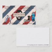 理髪店の名刺 名刺 (正面/裏面)