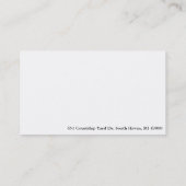 理髪店の名刺 名刺 (裏面)