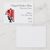 理髪店の名刺 名刺 (正面/裏面)