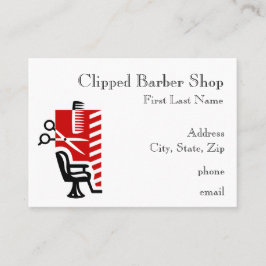 理髪店の名刺 名刺
