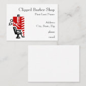 理髪店の名刺 名刺 (正面/裏面)
