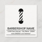 理髪店の棒のスタンプカード ロイヤリティカード (正面)