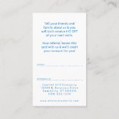 理髪店の棒の紹介 紹介カード (裏面)