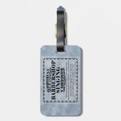 理髪店の歌声免許 ラゲッジタグ (裏面縦)