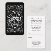 理髪店の砂糖のスカルの紹介プログラム 紹介カード (正面/裏面)