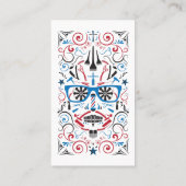 理髪店の砂糖のスカル 名刺 (裏面)