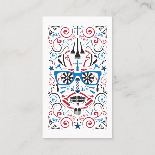 理髪店の砂糖のスカル 名刺 (裏面)