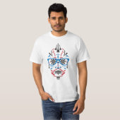 理髪店の砂糖のスカル Tシャツ (正面フル)