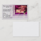 理髪店の鏡のテンプレートの名刺 名刺 (正面/裏面)